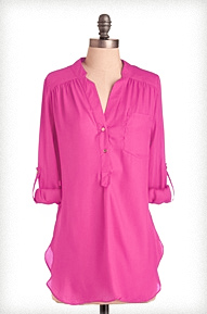 Pam Breeze-ly Tunic in Hot Pink