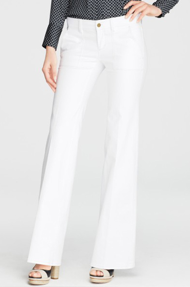 Modern Denim White Trousers