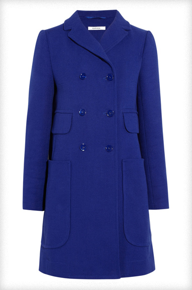 Carven Double-Breasted Cotton-Twill Coat